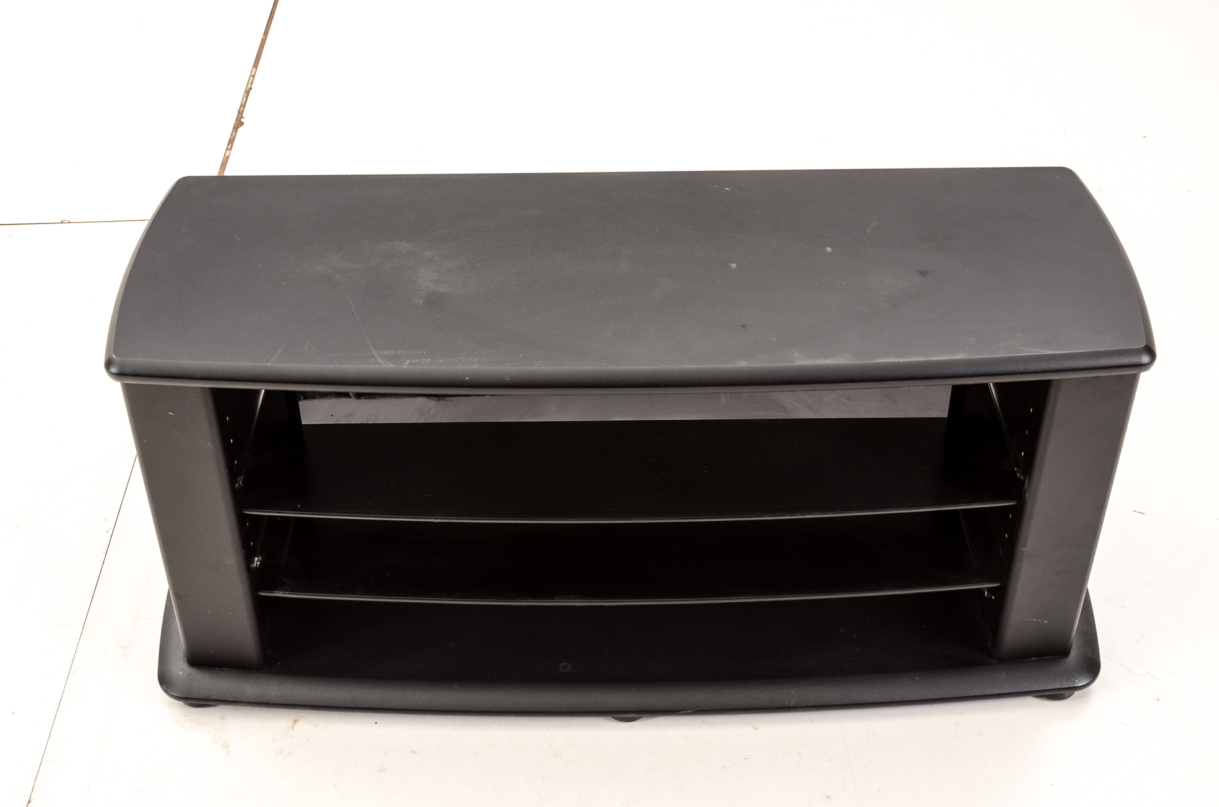 Black Laminate Television Console