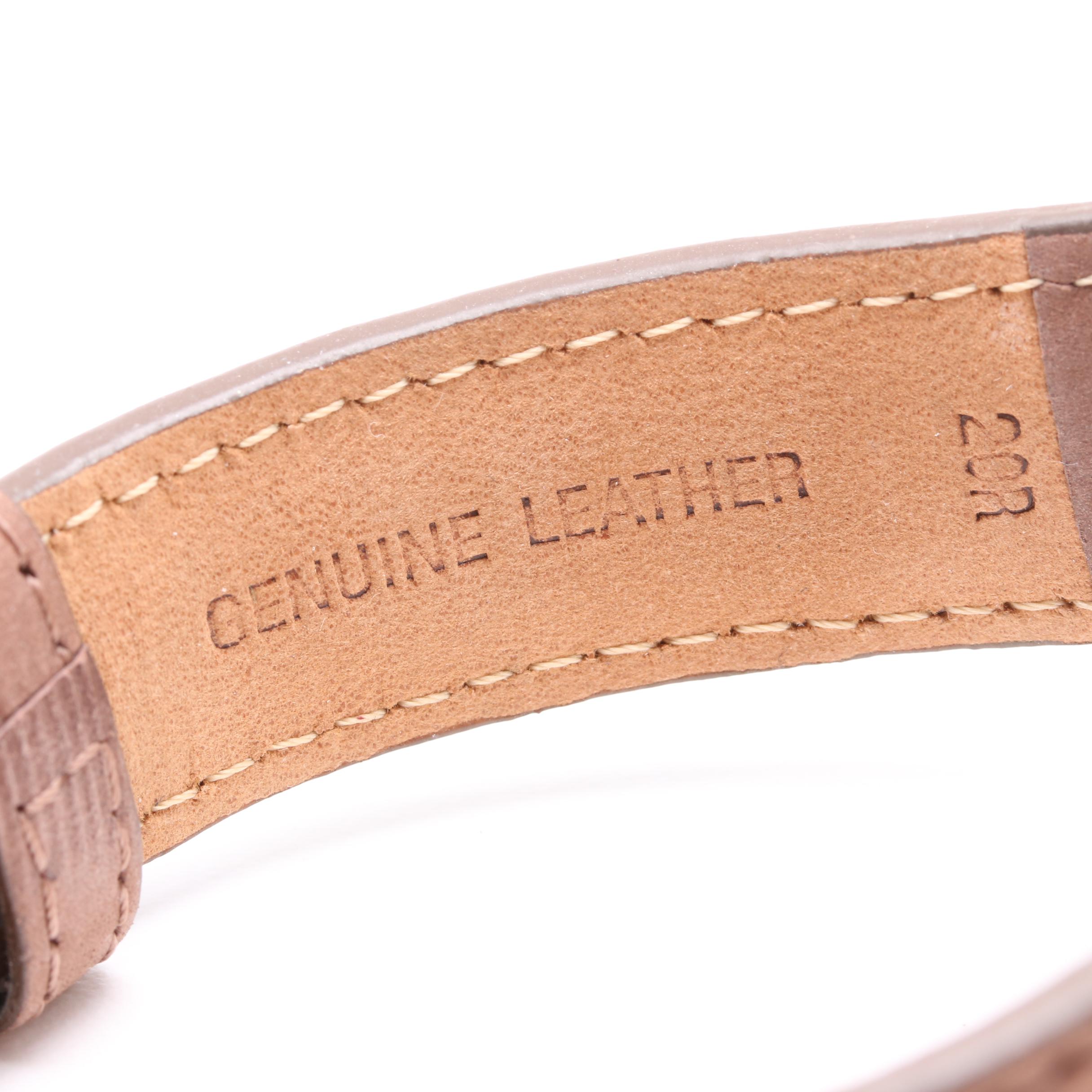 Vintage Rolex Oyster Stainless Steel and Leather Stem Wind Watch