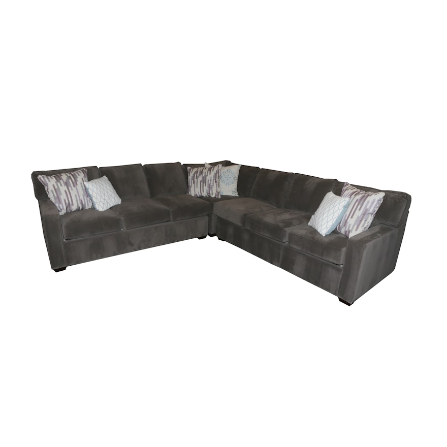 Contemporary Upholstered Three-Piece Sectional Sofa