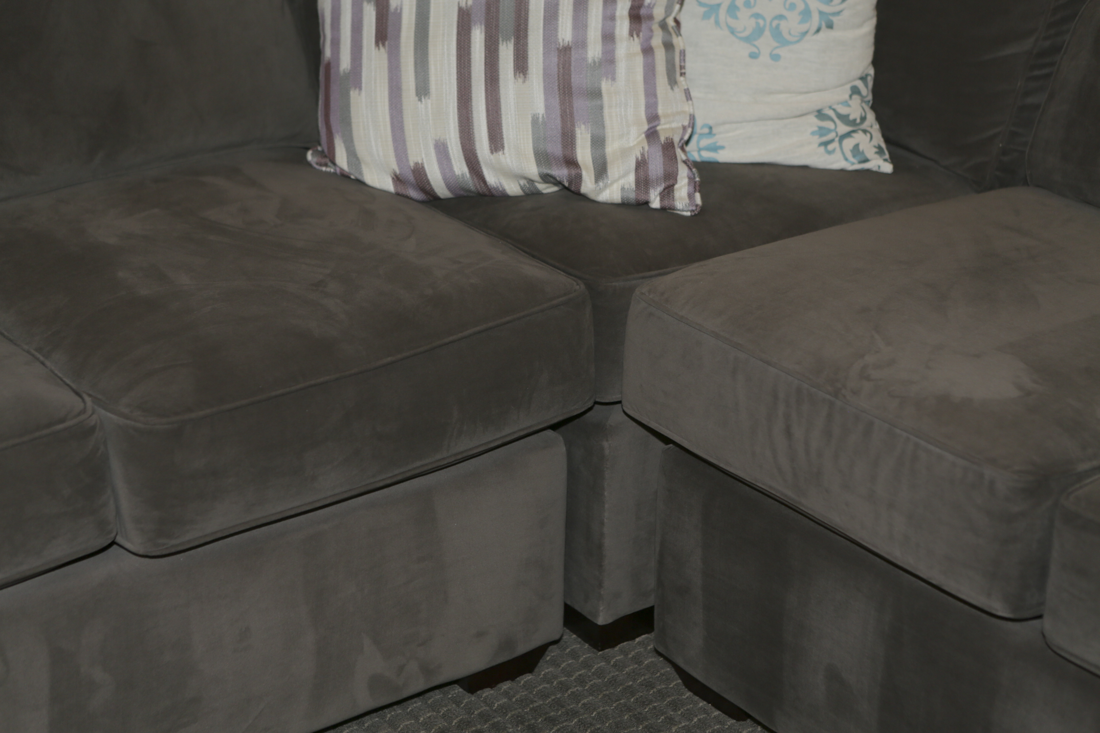 Contemporary Upholstered Three-Piece Sectional Sofa