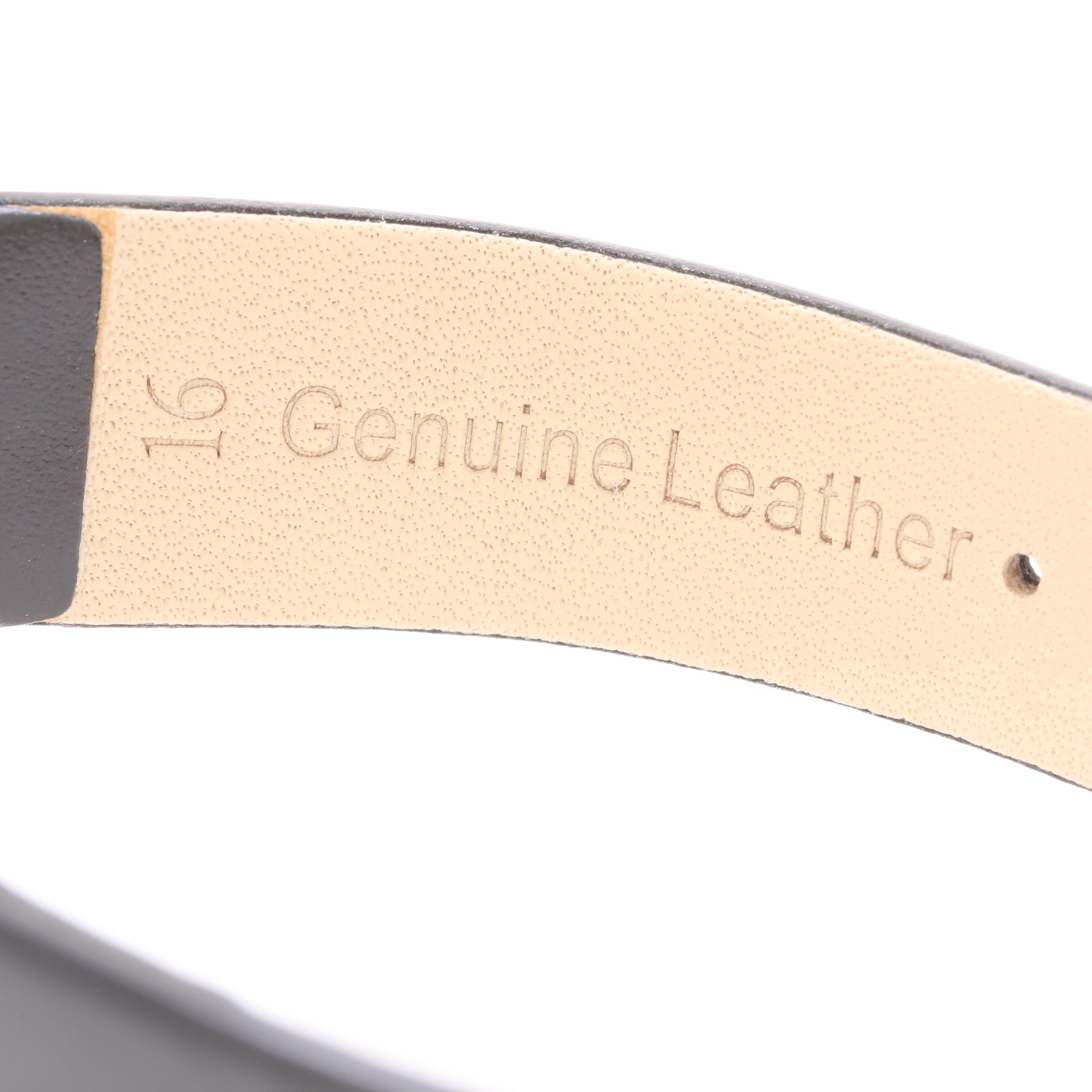 Tudor 9K Yellow Gold Black Leather Watch