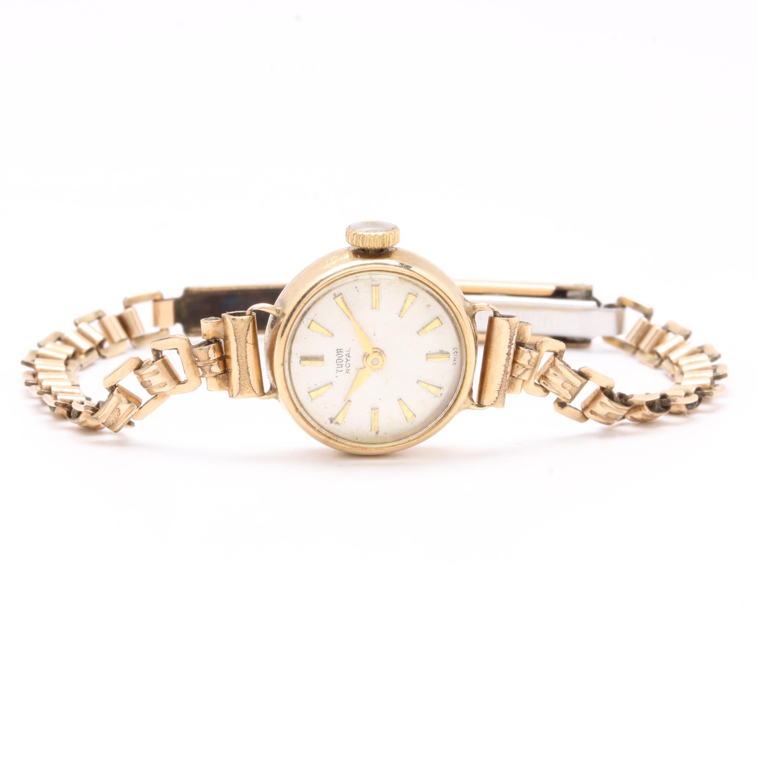 Vintage Tudor 9K Yellow Gold Watch