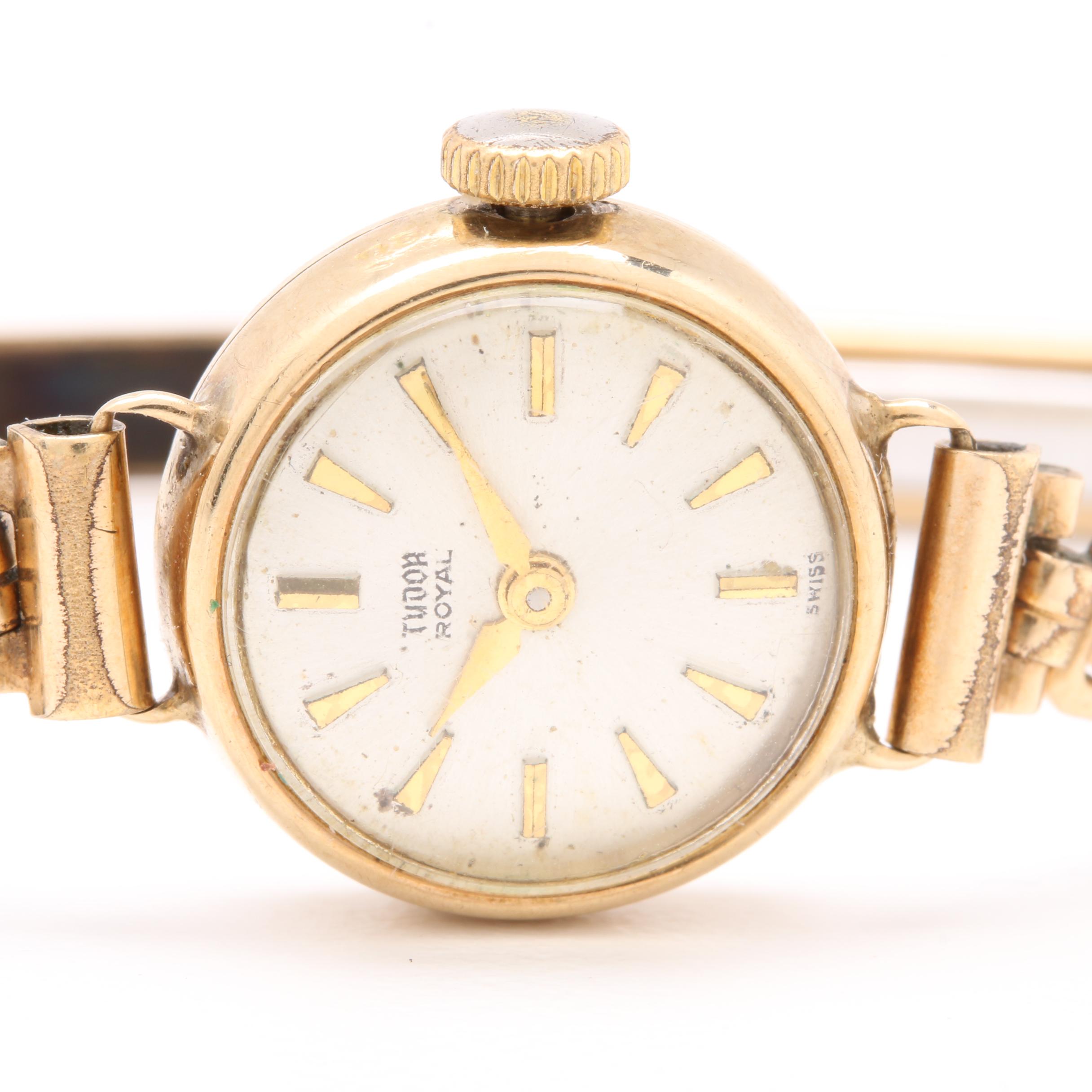 Vintage Tudor 9K Yellow Gold Watch