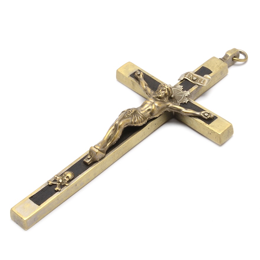 Metal and Wood Crucifix