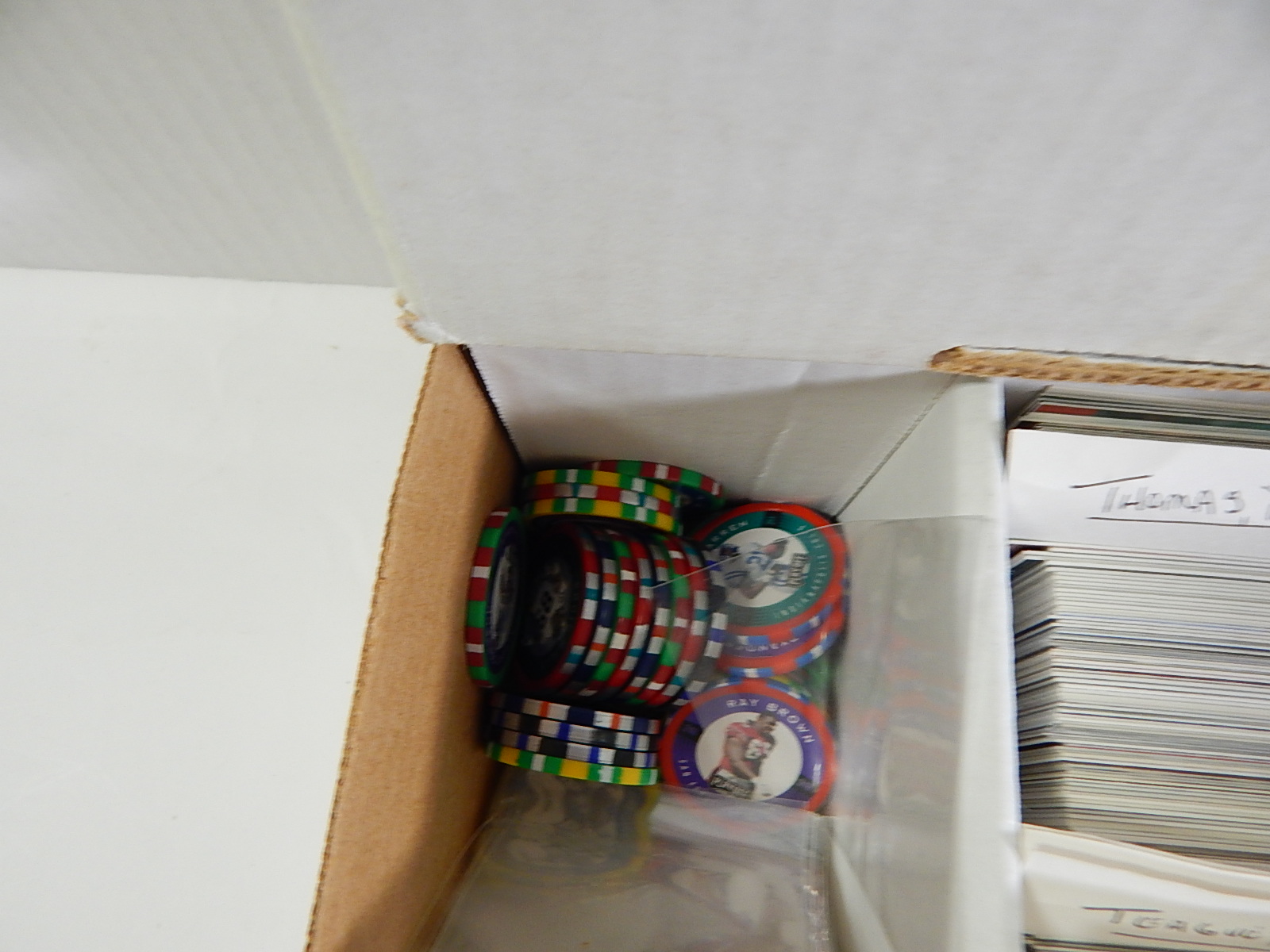 5000 Count Box of AFC Football Players Cards from 1990s -Several 1000 Card Count