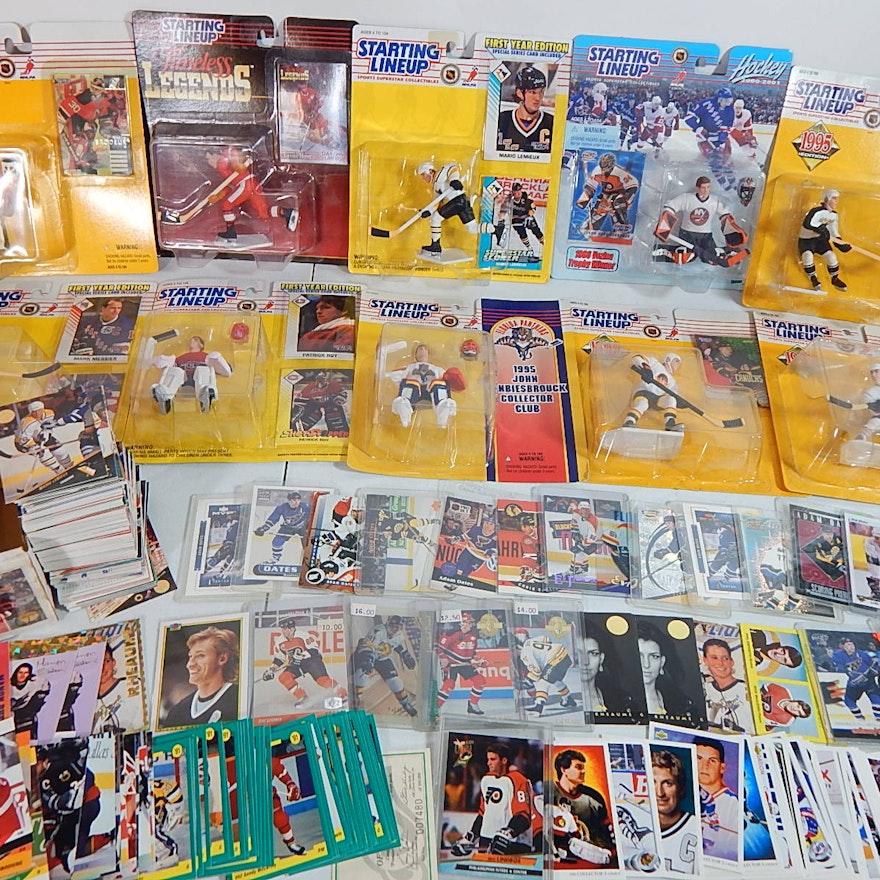 NHL Hockey Starting Lineup Figures and Card Collection