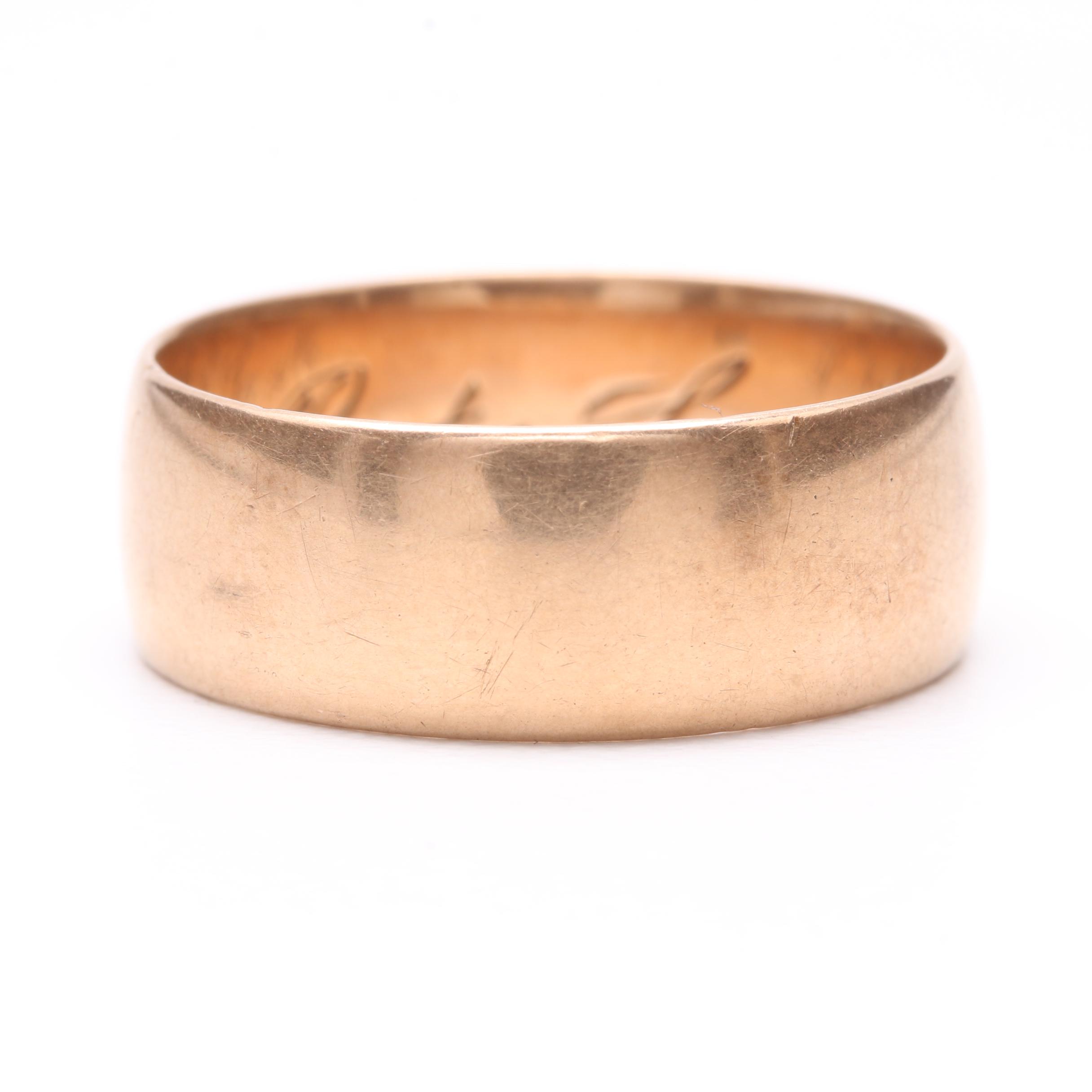 10K Yellow Gold Ring Band