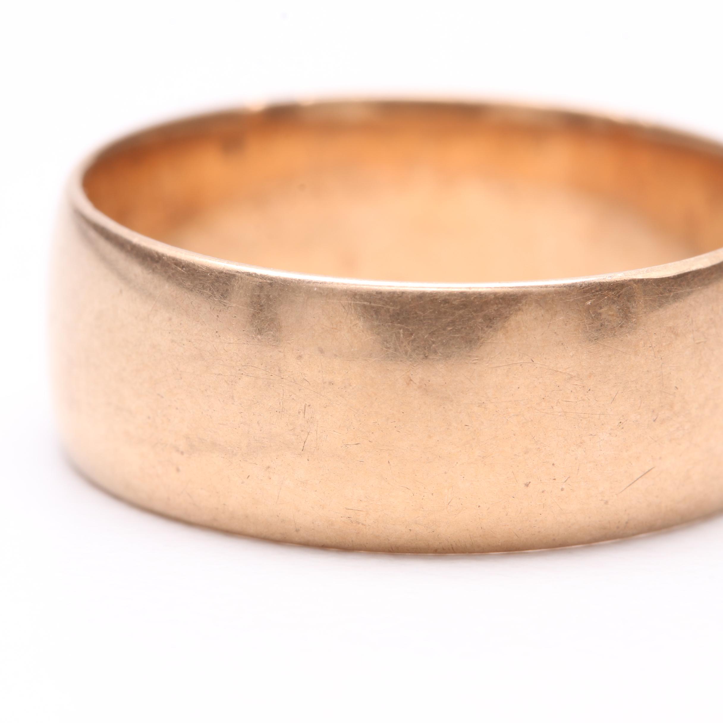 10K Yellow Gold Ring Band