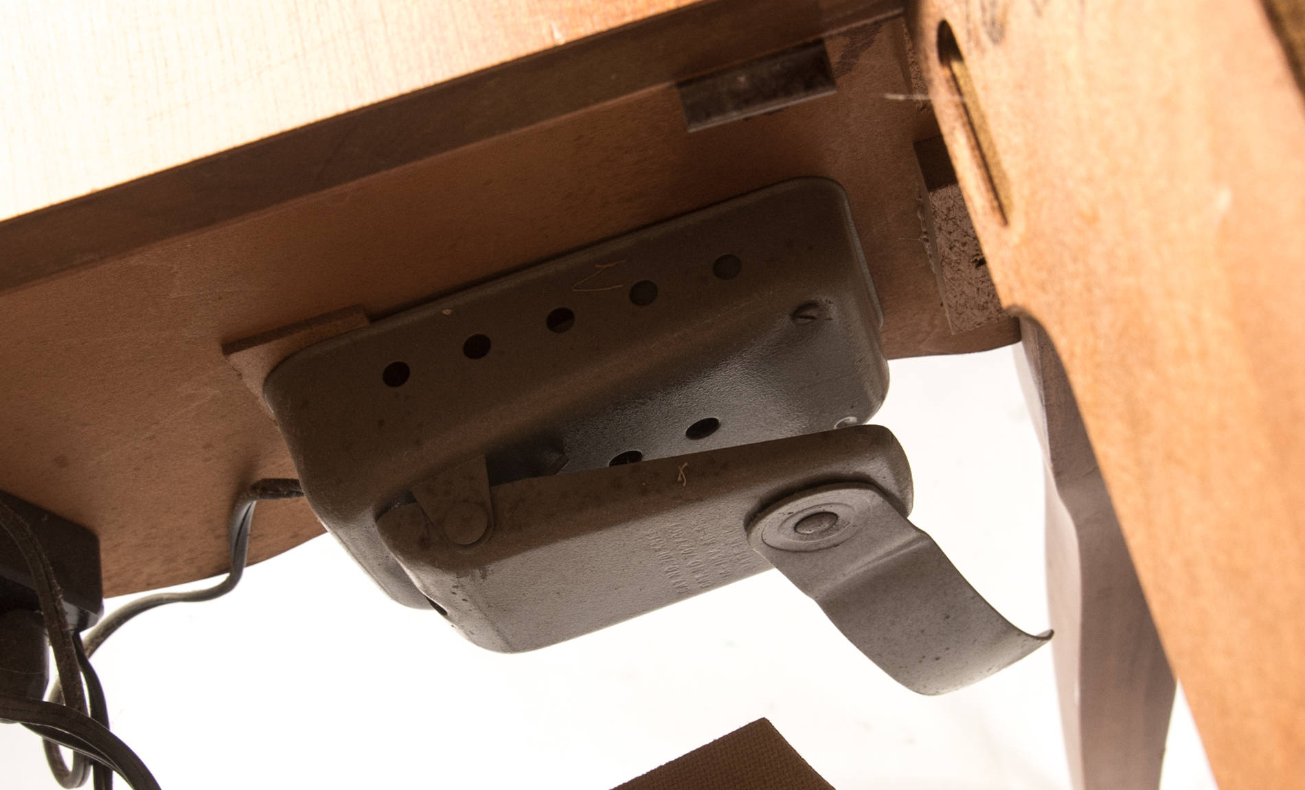 Vintage Good Housekeeper Sewing Machine In a French Provincial Style Cabinet