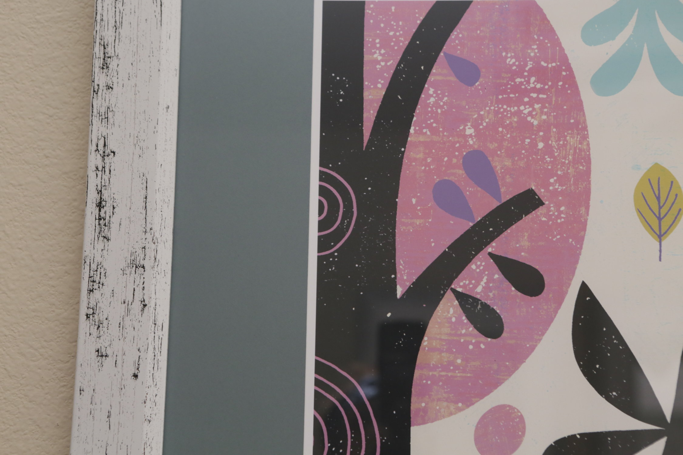 Decorative Abstract Print of Birds