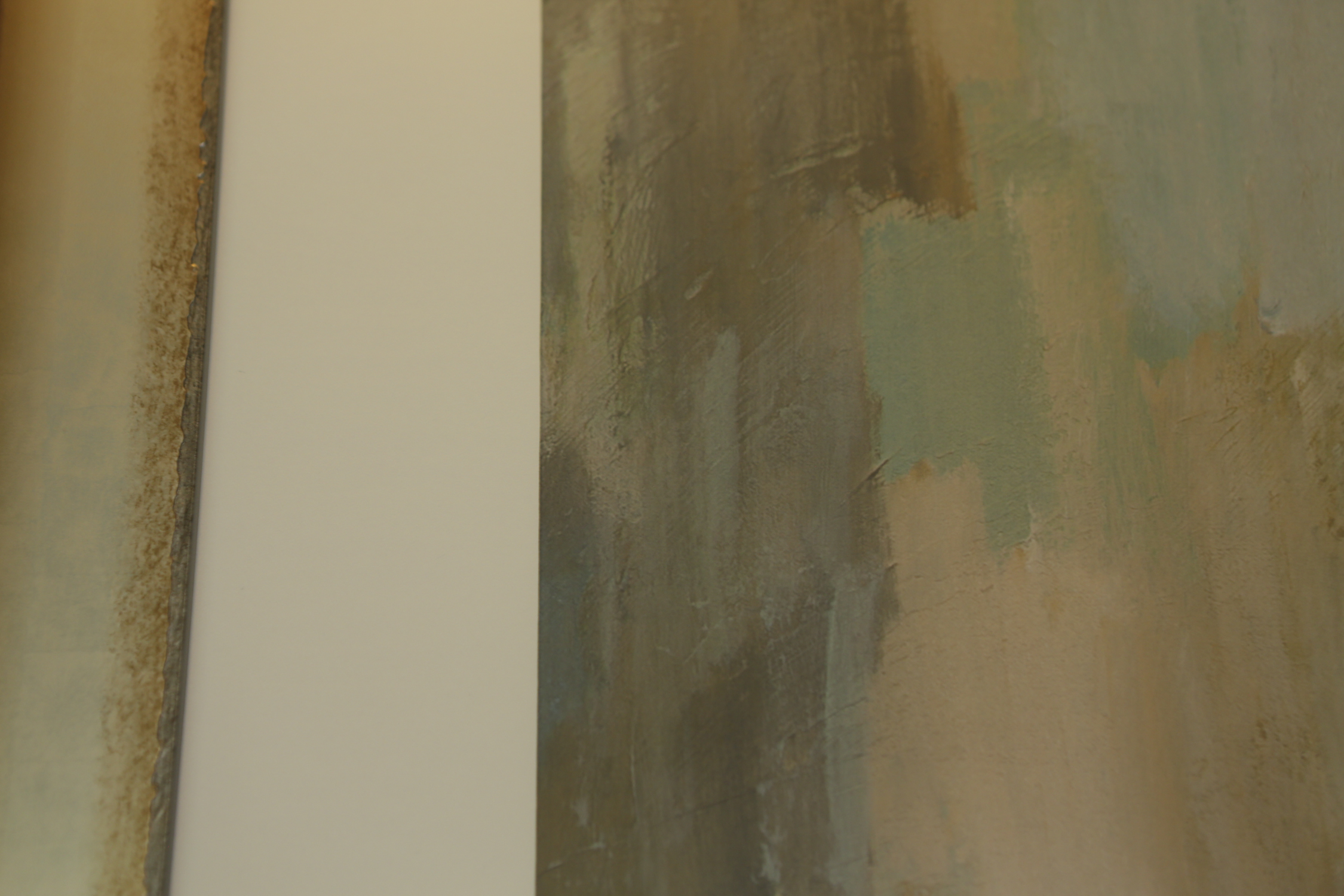 Abstract Print in Gold Toned Frame