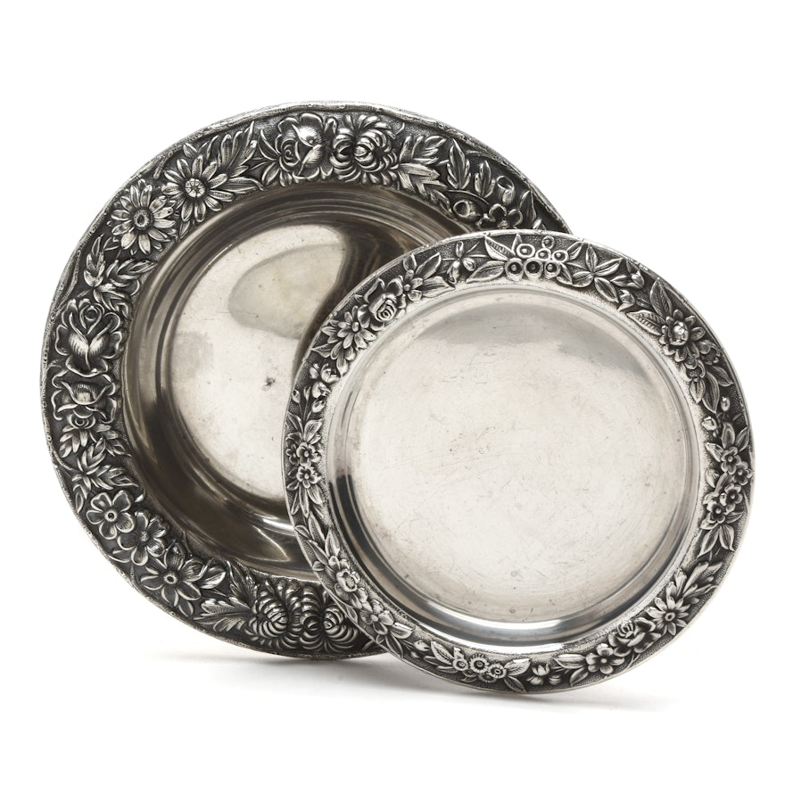 Kirk & Sons Sterling Silver Coaster And Small Bowl
