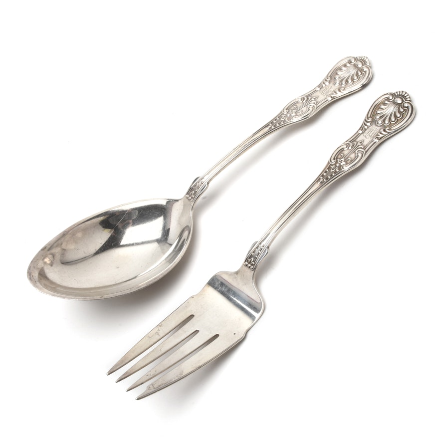 Dominick & Haff "King, 1880" Sterling Silver Serving Utensils