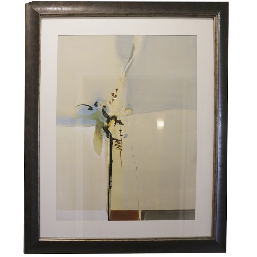 Framed Abstract Offset Lithograph
