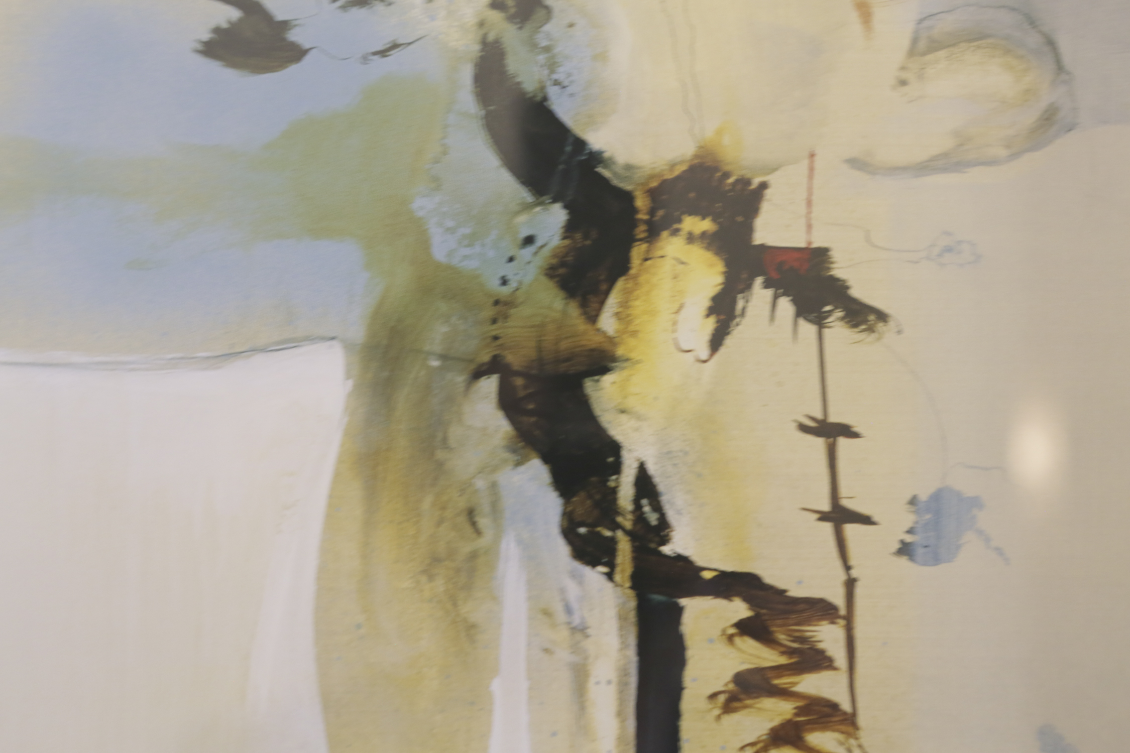 Framed Abstract Offset Lithograph