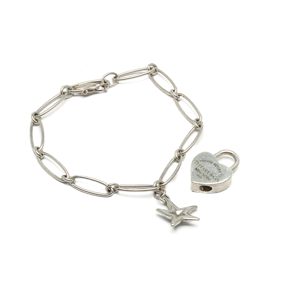 Sterling Silver Elsa Peretti for Tiffany & Co. Bracelet and Pendant