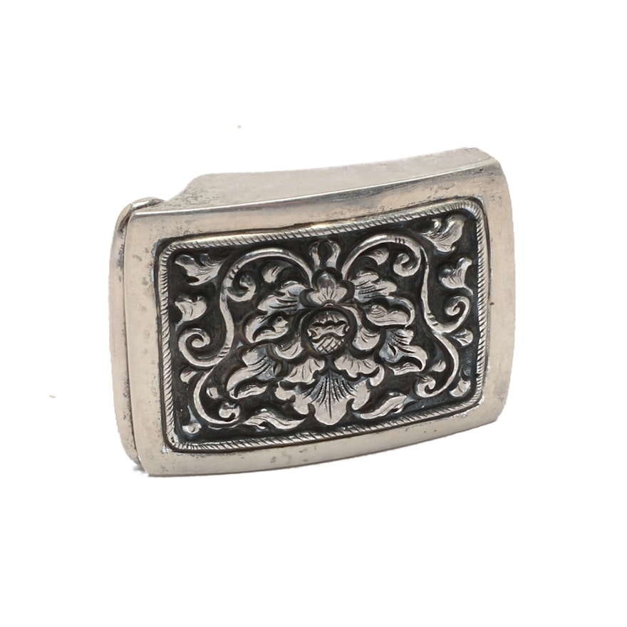 Sterling Silver Repoussé Buckle