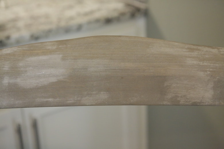 Intentionally Distressed Wood Wingback Chair with Cushions