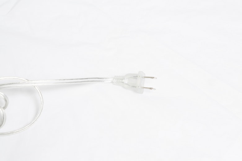 Silver Tone Metal Cage Table Lamp with Fabric Covered Shade