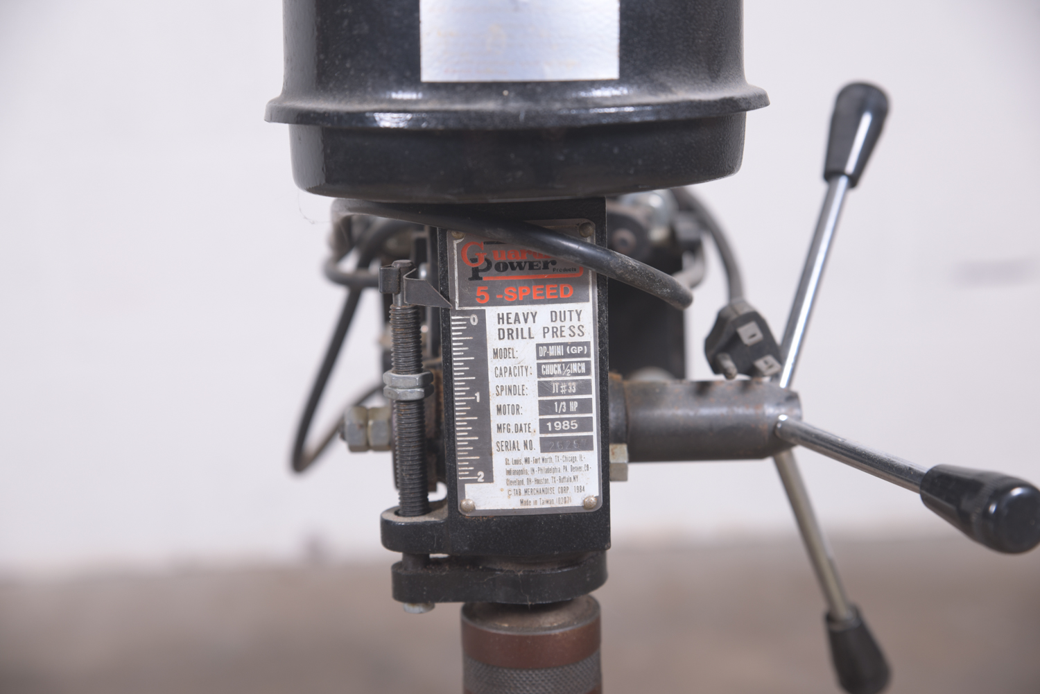 Vintage Guardian Power 5-Speed Heavy Duty Drill Press