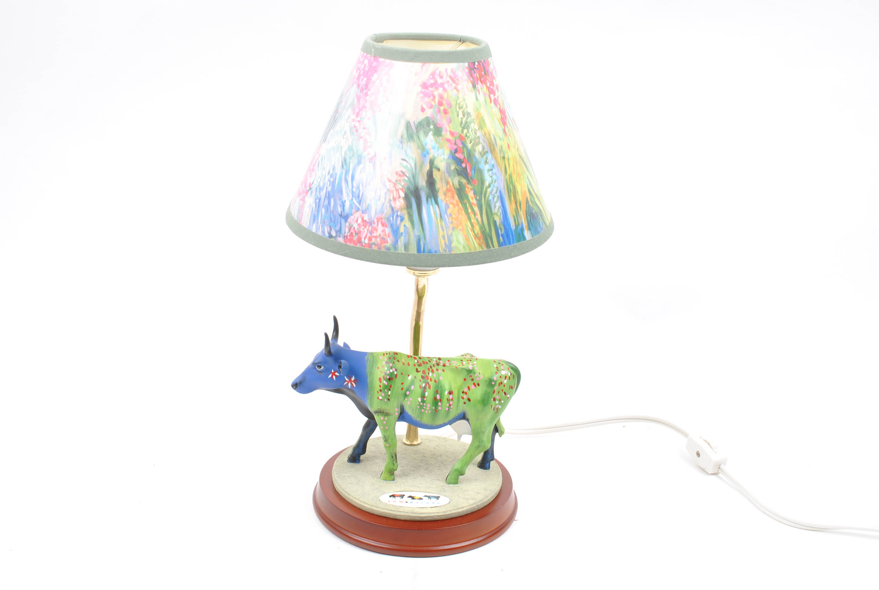 Westland Giftware "Cow Parade" Ceramic Lamp and Figurine