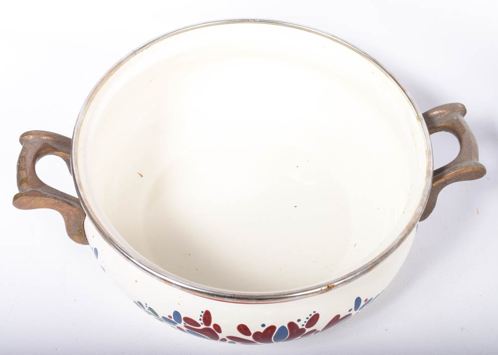 Vintage Asta German Enamelware Cookware