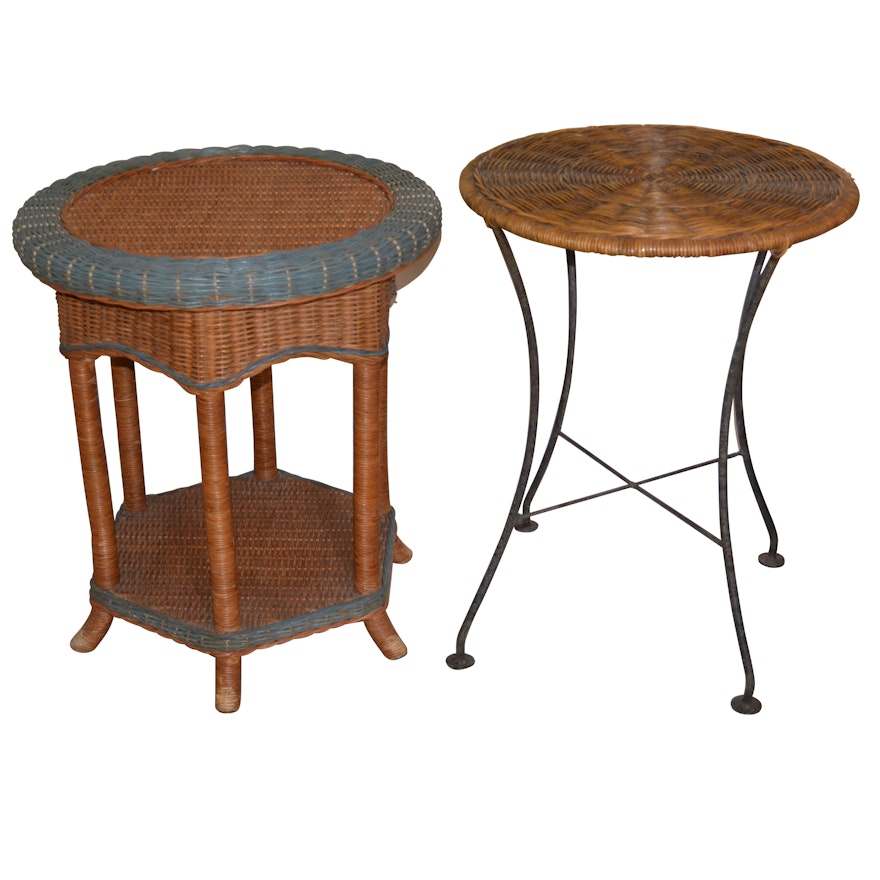 Woven Wicker Tables