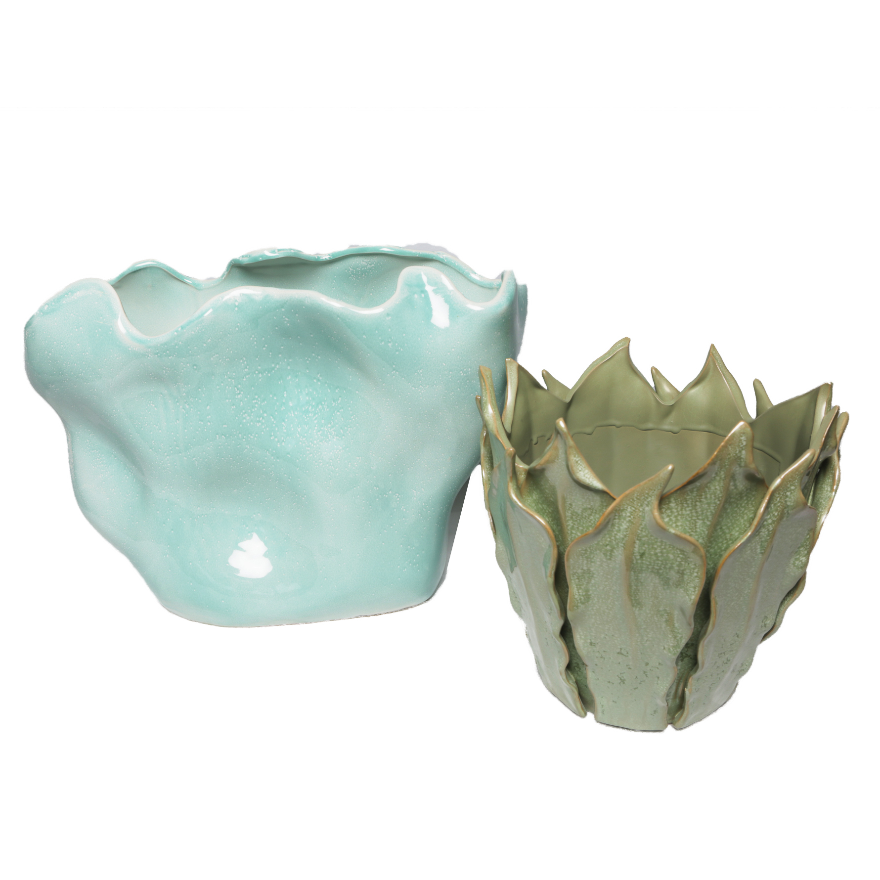 Pair of Ceramic Statement Vases