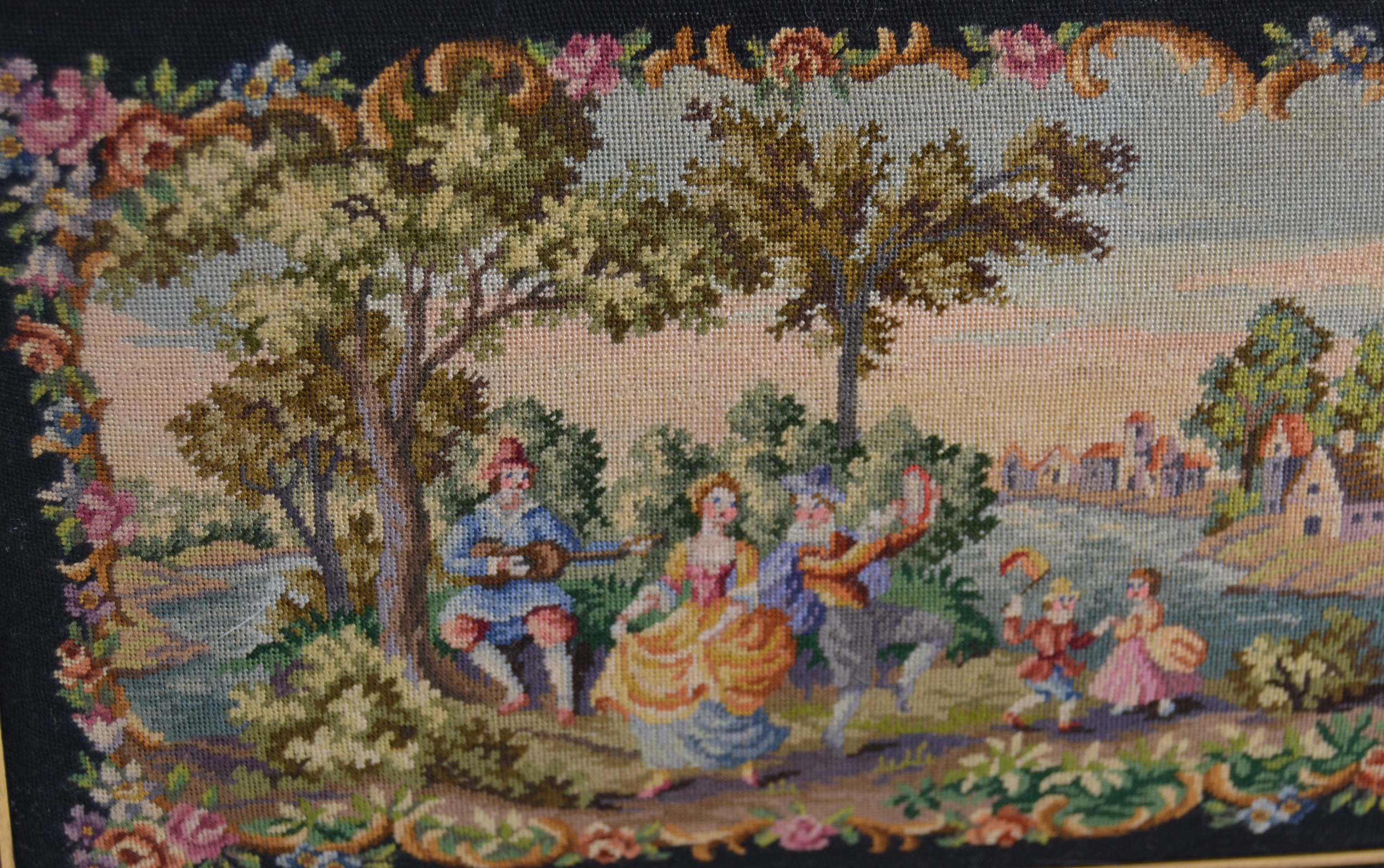 Vintage Vienna Petit Point Evening Bag With Accessories by Maria Stransky