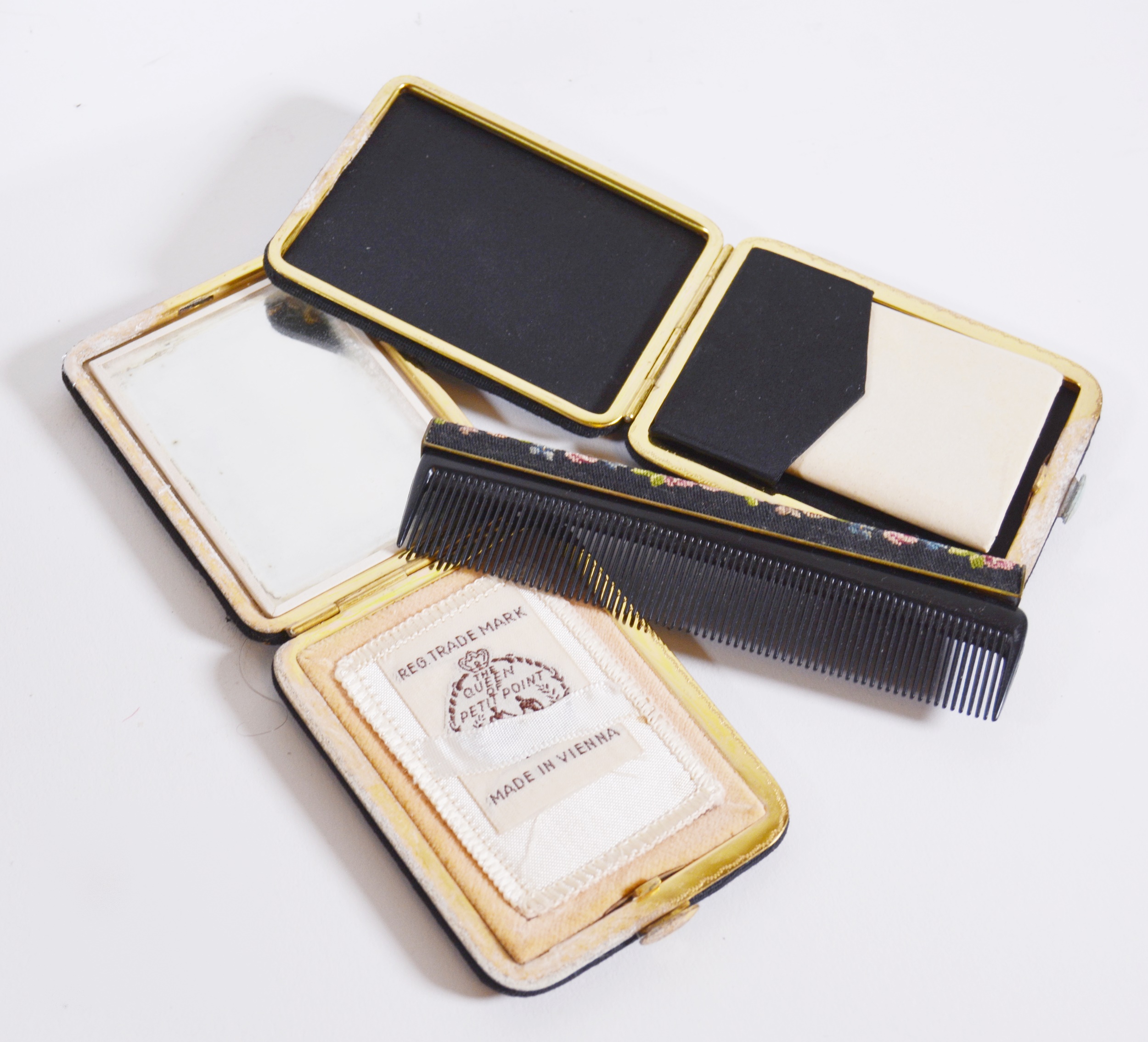 Vintage Vienna Petit Point Evening Bag With Accessories by Maria Stransky