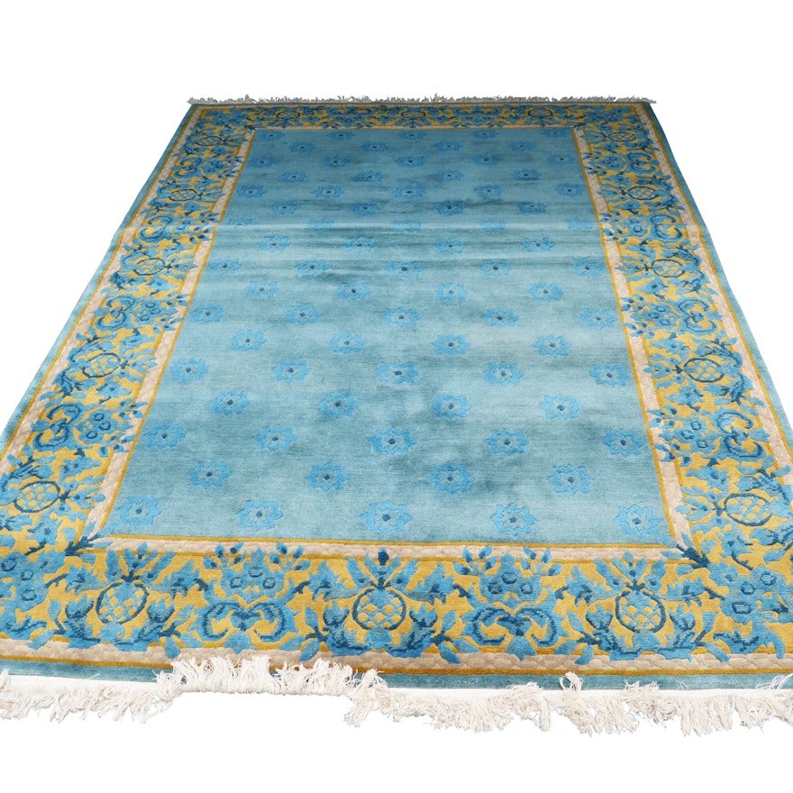 Handwoven Transitional Wool Area Rug