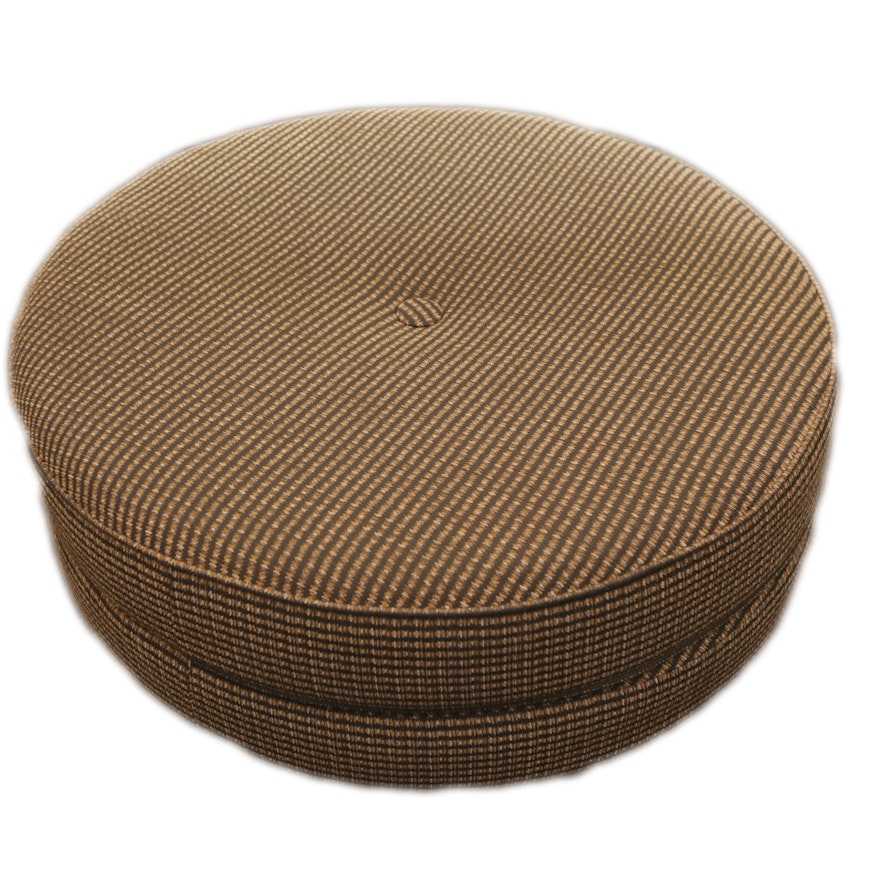 Contemporary Upholstered Round Ottoman