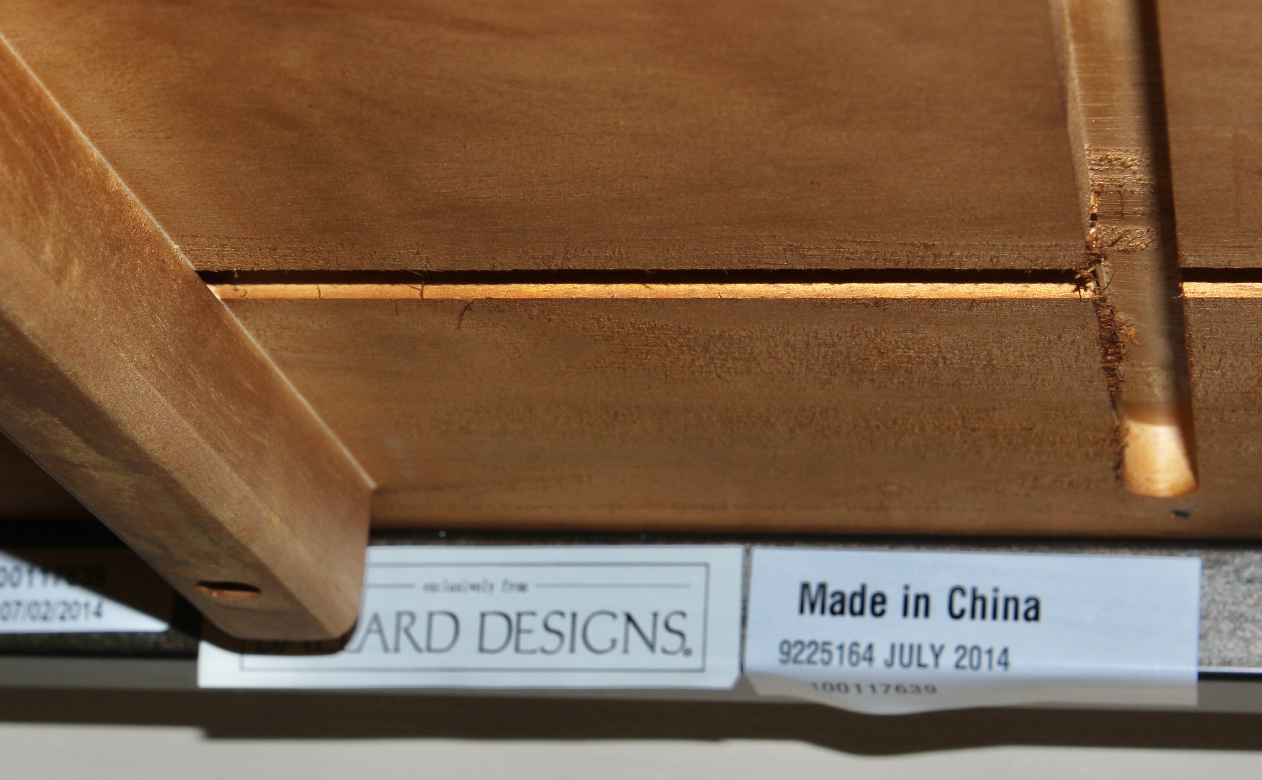 Distressed Wooden and Metal Ballard Designs Coffee Table