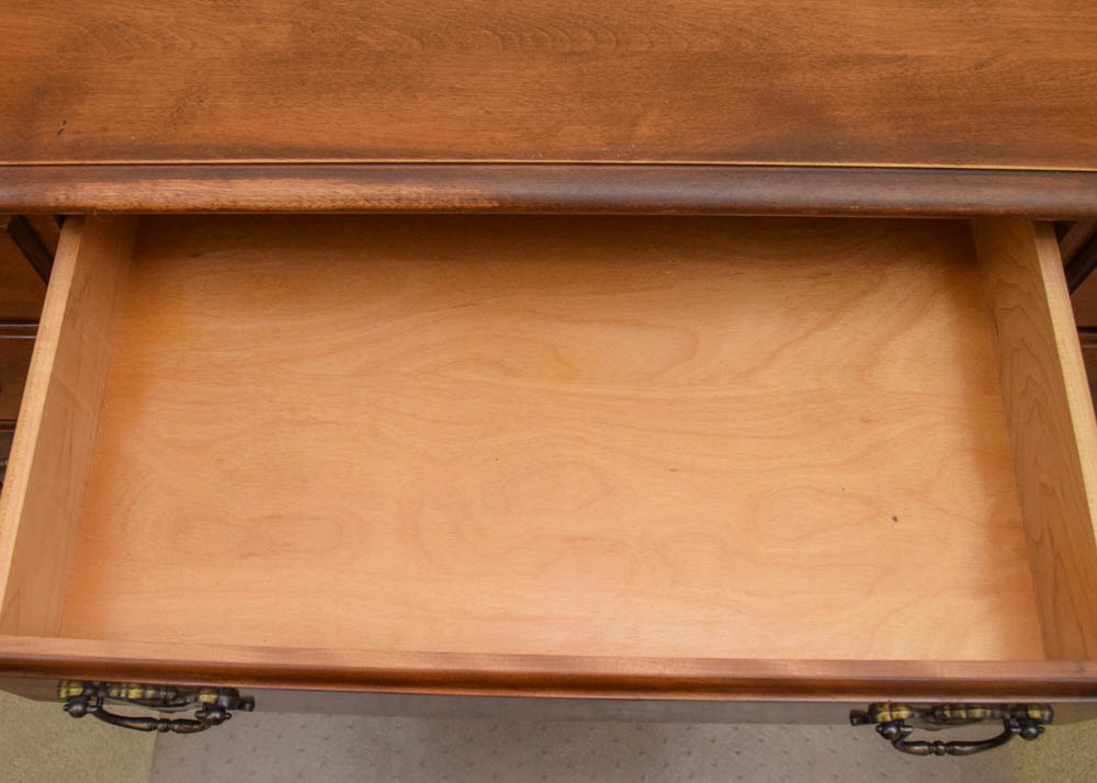 Vintage Ethan Allen Cherry Kneehole Desk