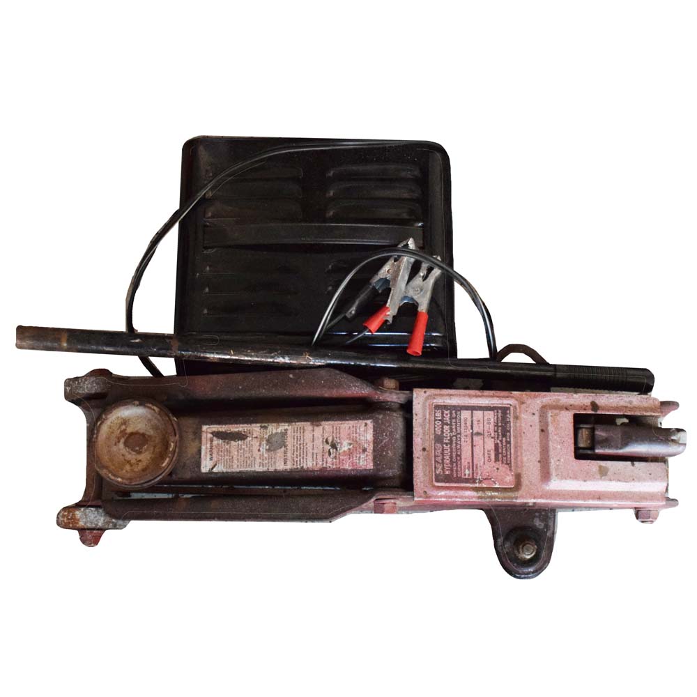 Sears Hydraulic Floor Jack and Schumacher Battery Charger
