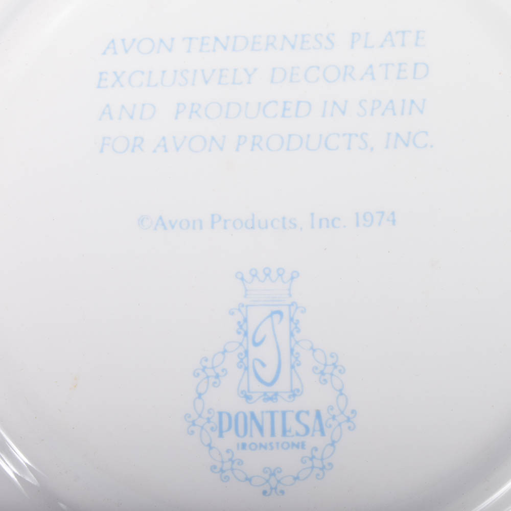 Vintage Avon Collector Plates Featuring Annual Holiday Plates