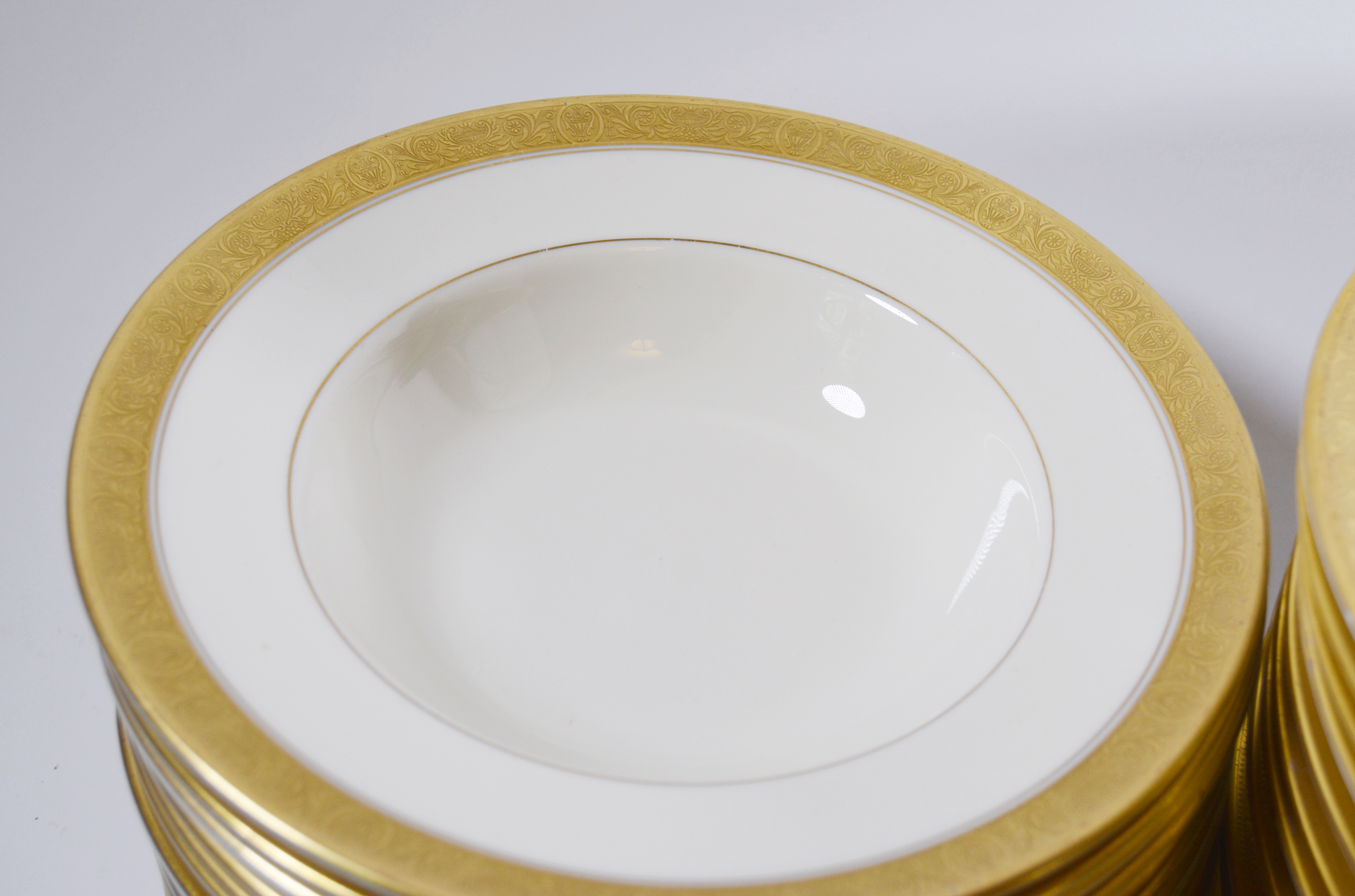 Pickard and Wheeling China Gilt Encrusted Dinnerware Collection