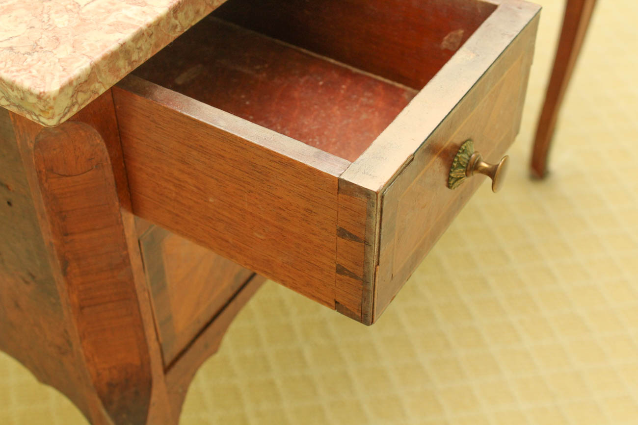 Antique Marble Top Writing Desk
