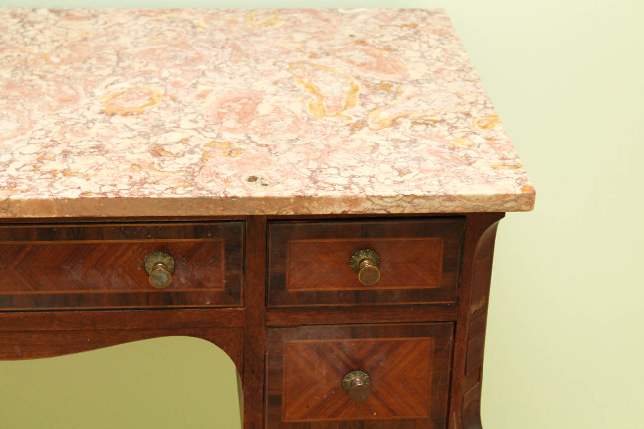 Antique Marble Top Writing Desk