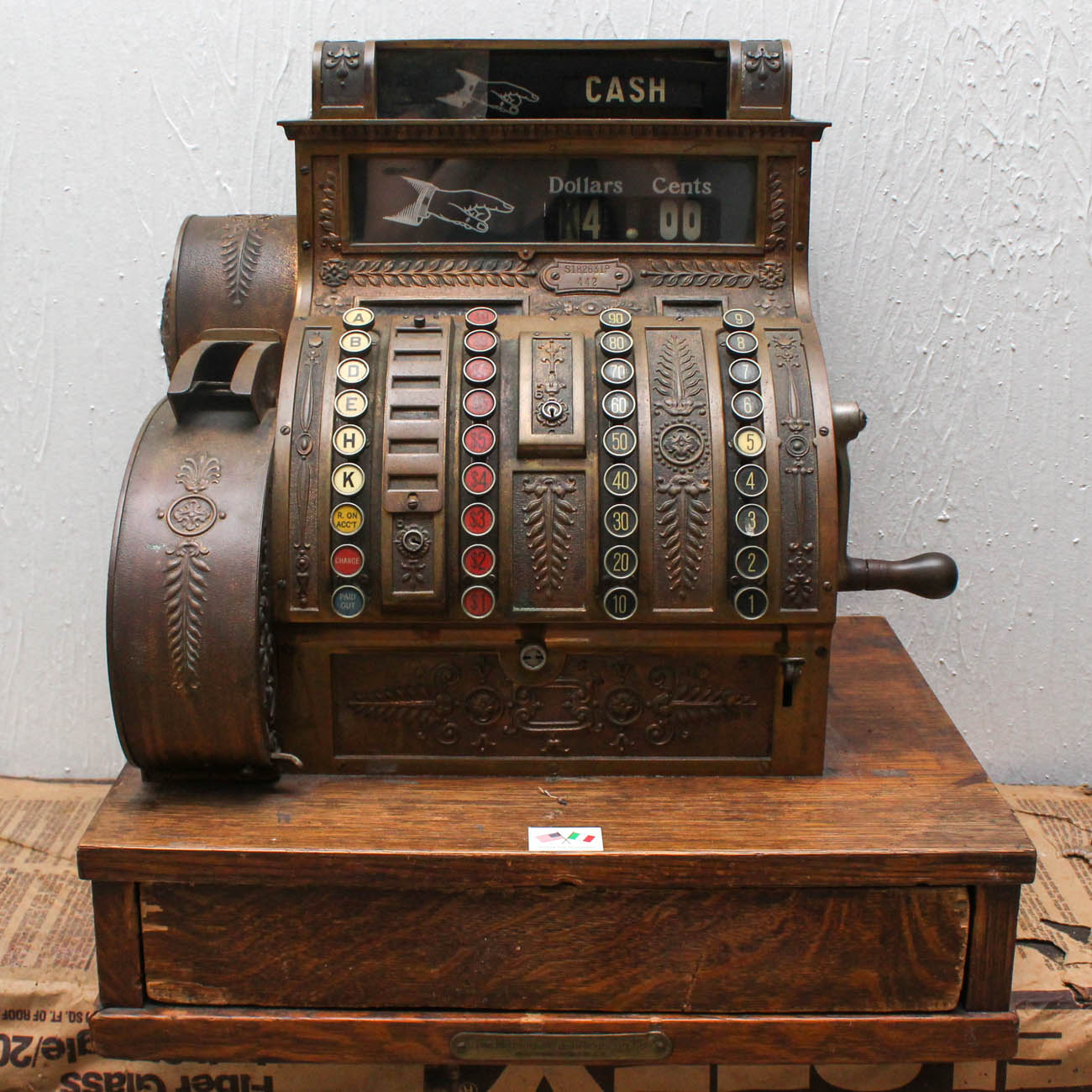 Vintage National Cash Register Model 442