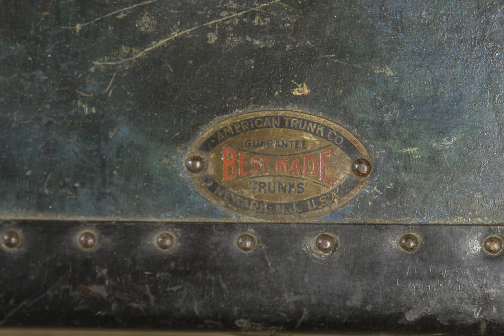 "Best Made" Vintage Blue Steamer Trunk by American Trunk Company