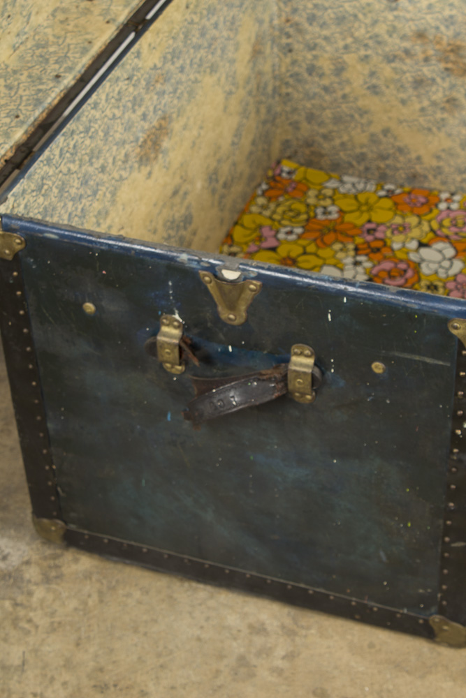 "Best Made" Vintage Blue Steamer Trunk by American Trunk Company