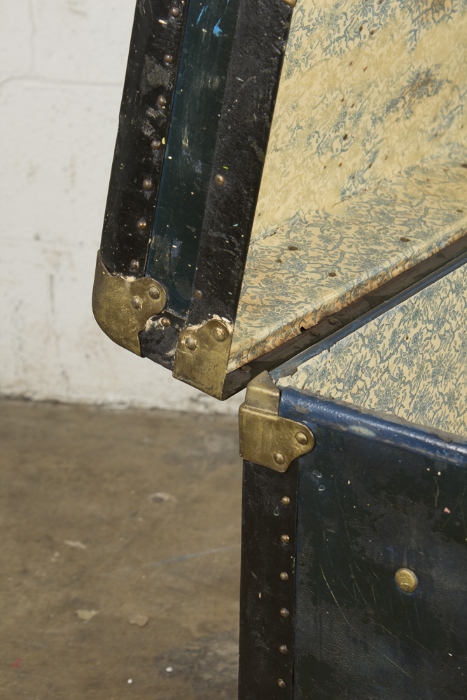 "Best Made" Vintage Blue Steamer Trunk by American Trunk Company