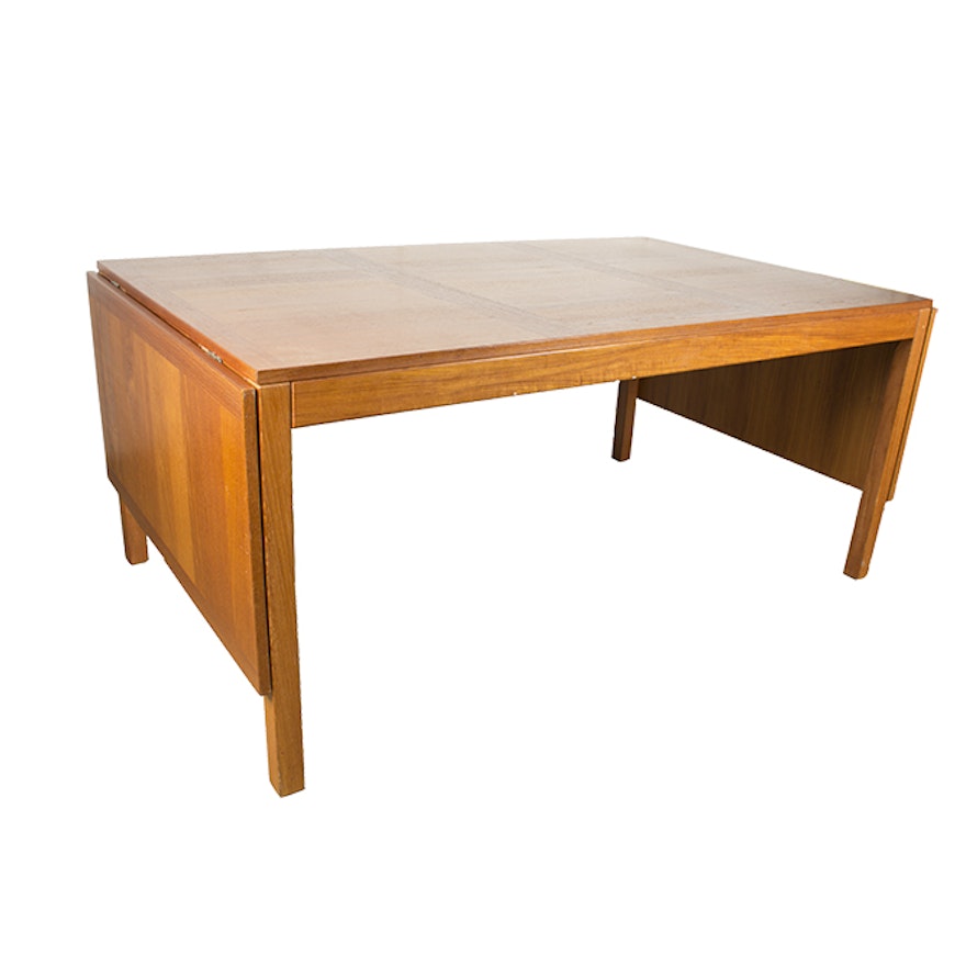 Danish Modern Drop Leaf Dining Table by Vejle Stole Møbelfabrik