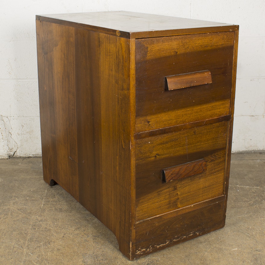Vintage Two-Drawer File Cabinet