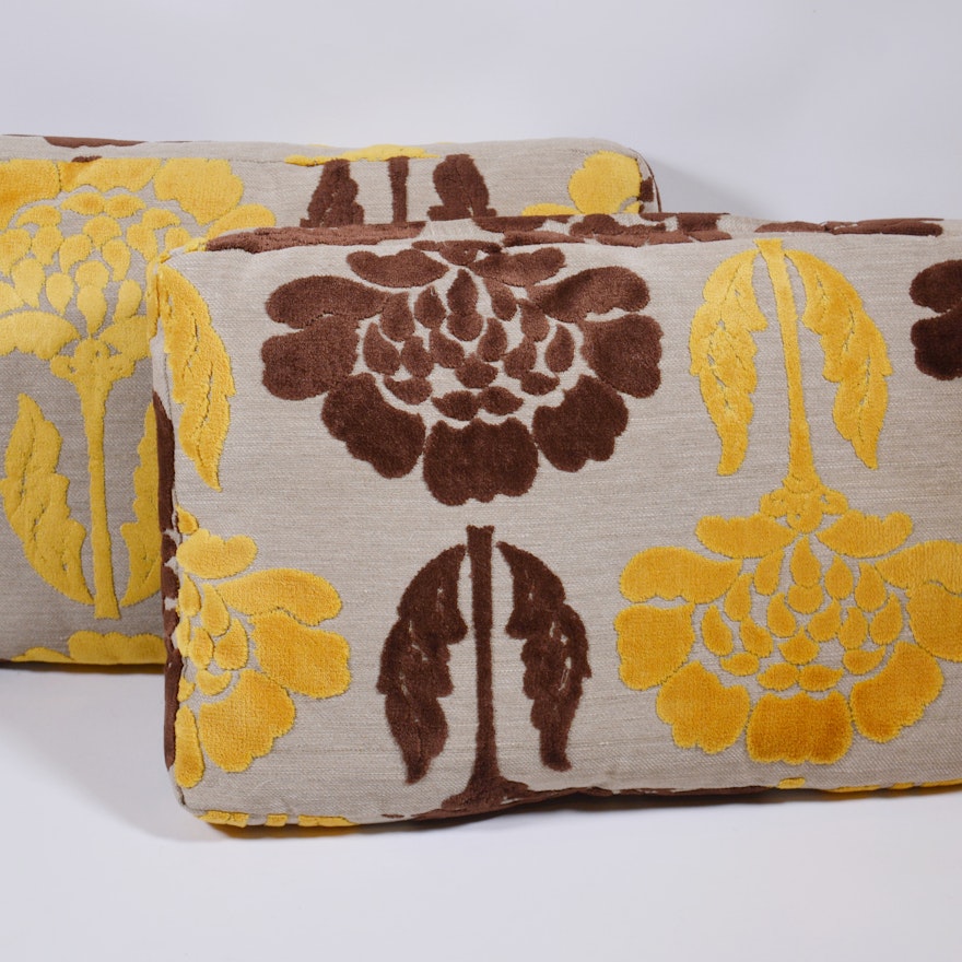 Fine Velvet Patterned Pillows