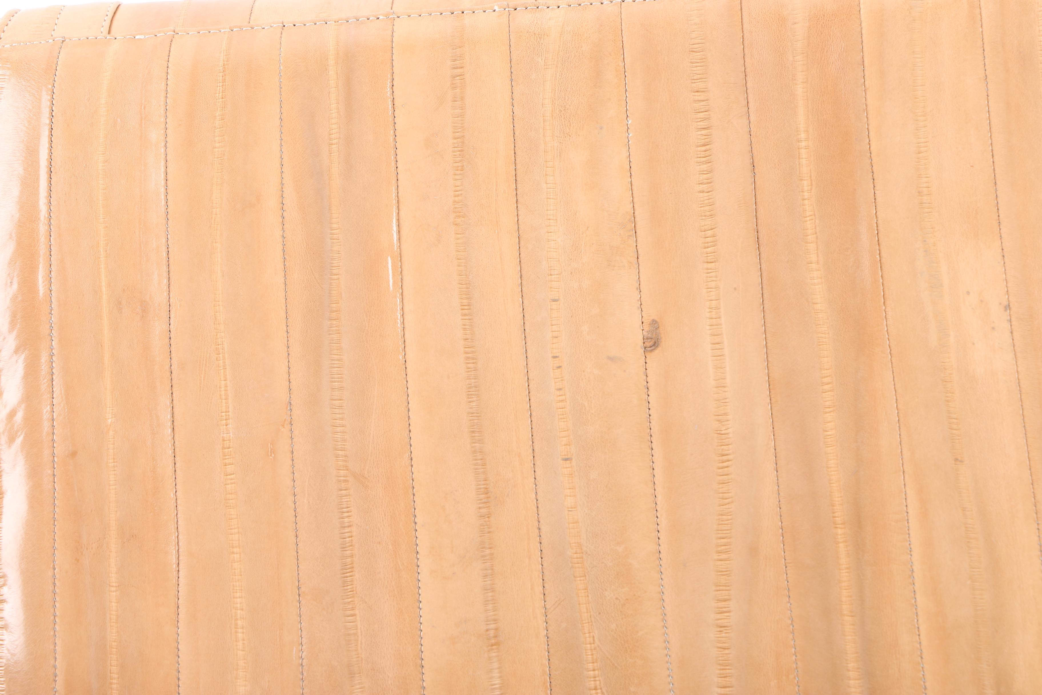 Vintage Tan Eel Skin Clutch