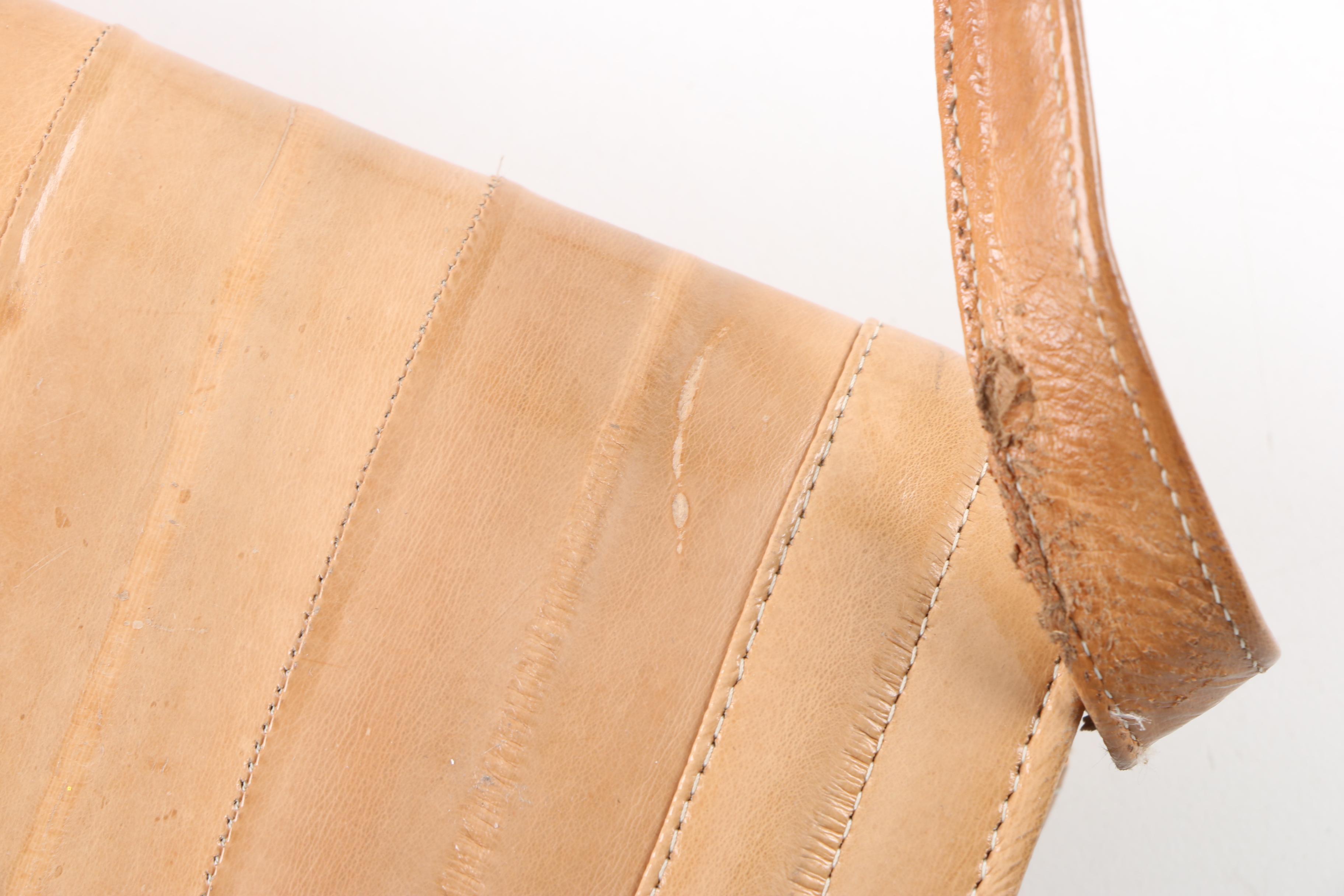 Vintage Tan Eel Skin Clutch