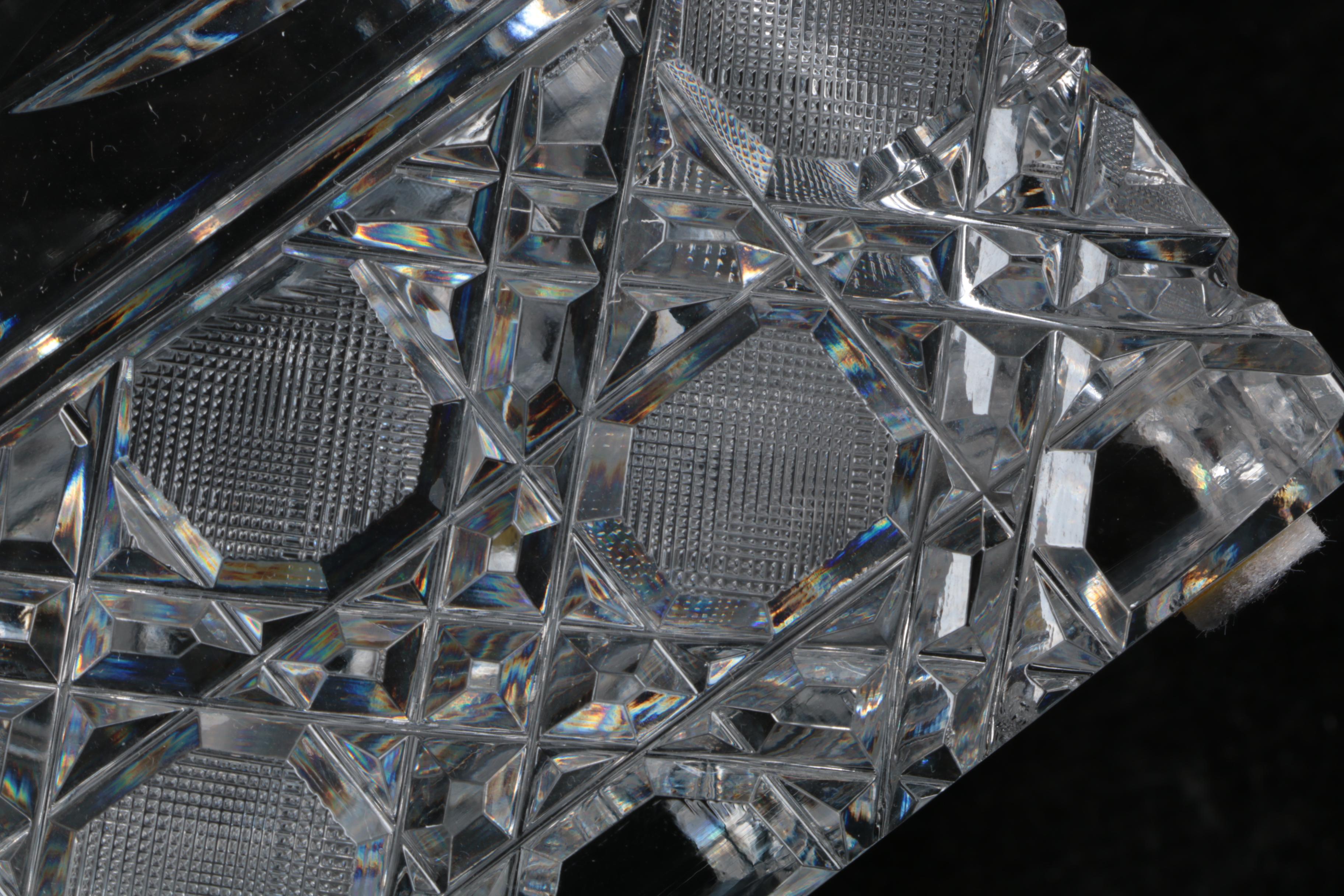 American Brilliant Period Cut Glass Vase