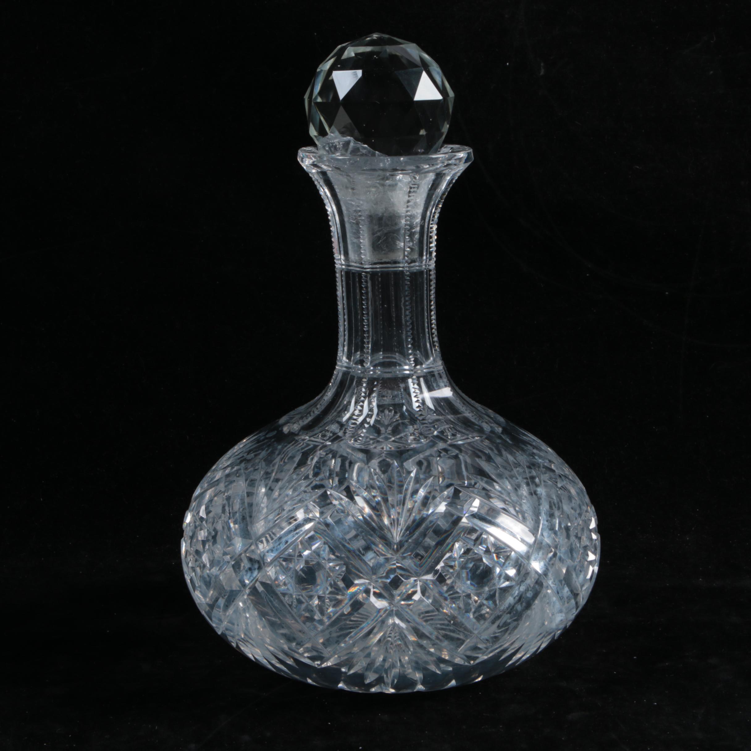 Vintage Hawkes Cut Glass Carafe